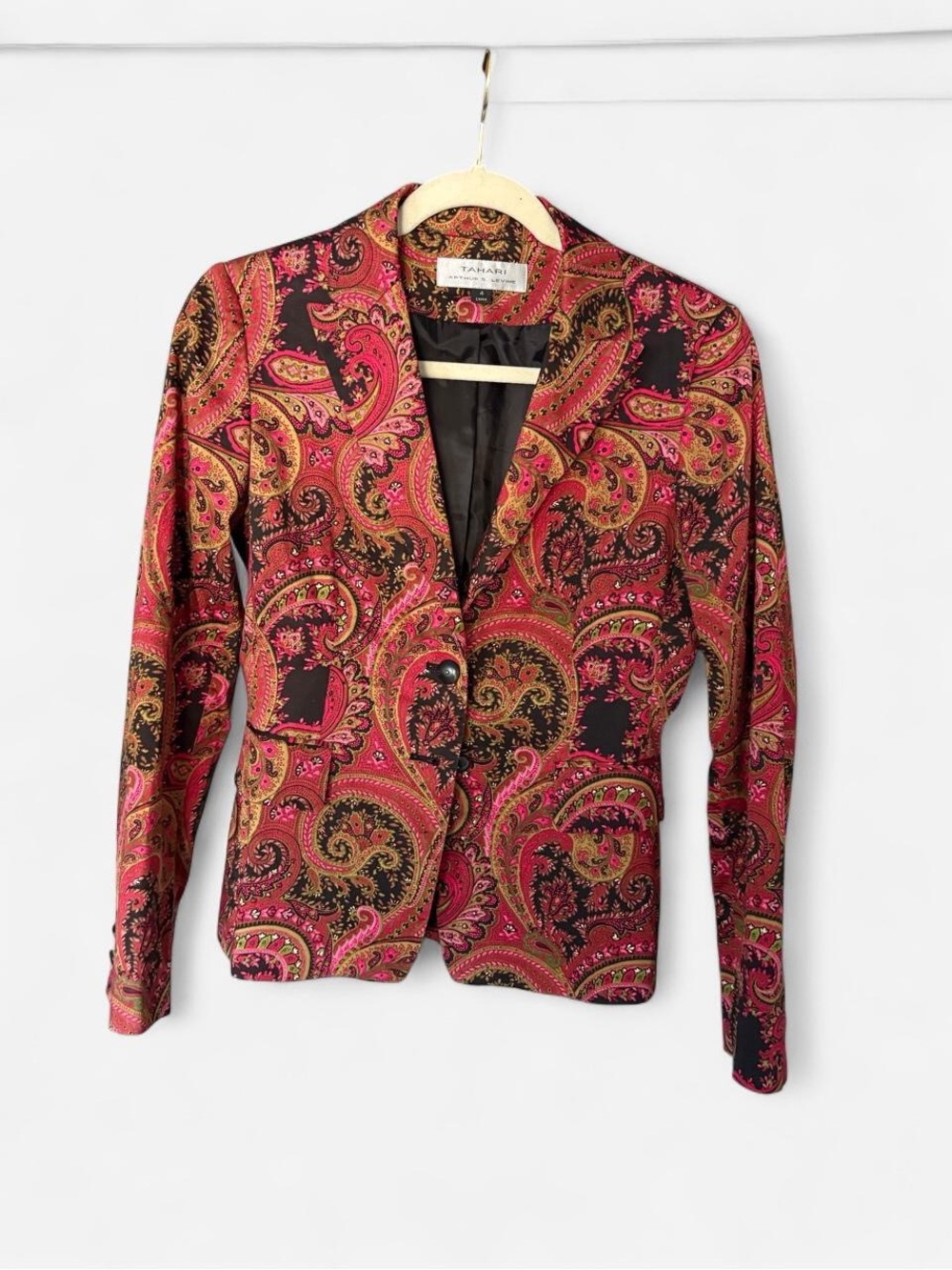 Vintage Y2K Tahari Arthur S. Levine Paisley Blazer